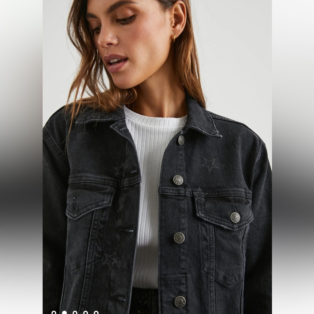 NWT Rails Mulholland Star Denim Jacket - Picture 3 of 6